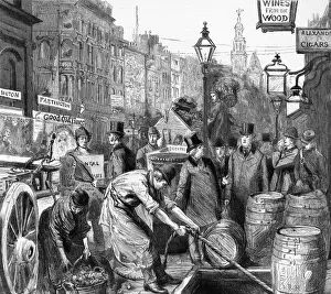 Strand / Busy / Barrels / 1889