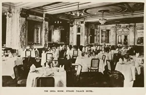 Grill Prints: The Strand Palace Hotel, The Strand, London - The Grill Room