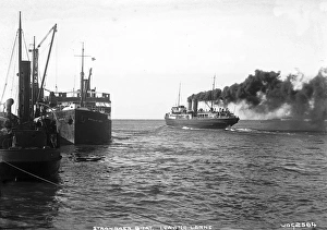 Berthed Collection: Stranraer Boat, Leaving Larne