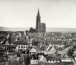 Steeple Gallery: Strasbourg city skyline