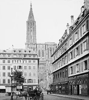 Pre 1900 Prints: Strasbourg France pre-1900
