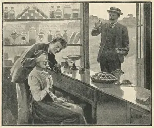 Strawberry Tasting in a Shop