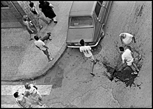 Images Dated 30th August 2016: Street accident, Spain