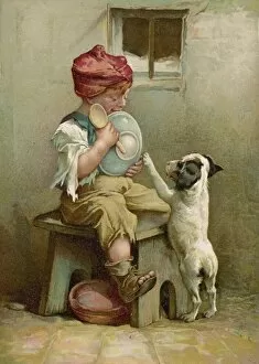 Stray Gallery: Street Arab and Dog 1890