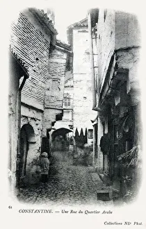 Constantine Prints: A Street in the Arab Quarter, Constantine, Algeria