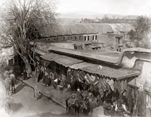 Street bazaar, Damascus, Syria, circa 1880s