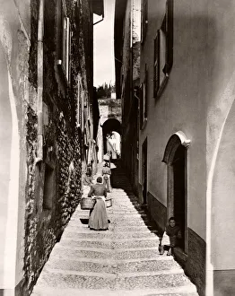 Street in Bellagio, Lake Como, Italy