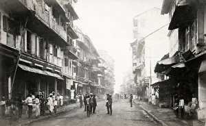 Street in Bombay Mumbai 1860s by Samuel Bourne