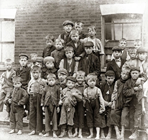 Street boys in rags