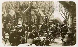 Blida Prints: Street cafe, Blida, Algeria, North Africa
