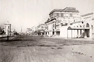 Calcutta Prints: Street in Calcutta, Kolkata, India, c. 1880 s