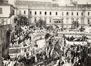 Street carnival in France, late 19th century
