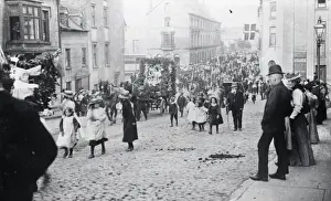 Manure Prints: Street carnival, Haverfordwest, South Wales