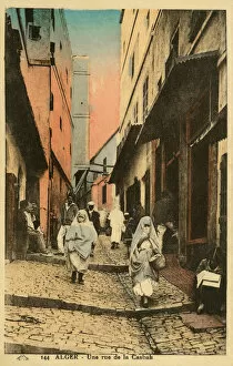 Algerians Gallery: A street in the Casbah, Algiers