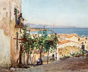 Sicilian Prints: Street in Cefalu, Sicily