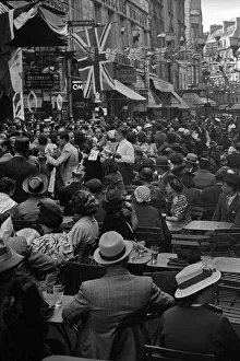 Thronged Prints: Street celebrations, Paris, France