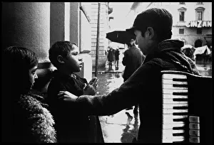 Street children, Florence, Italy