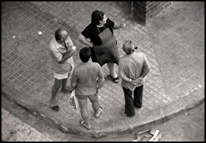 Images Dated 30th August 2016: Street conversation, Spain