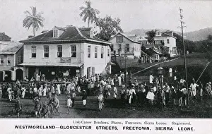 Crowded Prints: Street corner, Freetown, Sierra Leone, West Africa