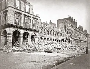 Commune Prints: Street damage, Paris Commune 1871