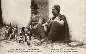 Cures Prints: Street Dealers in Leeches - Thessaloniki, Greece