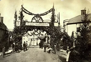 Street decorations for a royal wedding