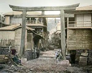 Street in Enoshima, Japan