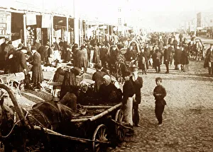 Street Fair, Novgorod, Russia, early 1900s