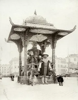 Street festival or carnival car, France