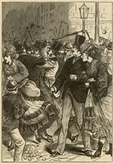 Frightening Prints: Street fight in the Haymarket, London