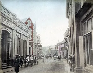 Street in the foreign settlement, Yokohama, Japan