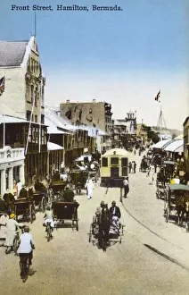 Pony Prints: Front Street, Hamilton, Bermuda