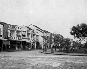 Indo Prints: Street in Hanoi, Indochina (Vietnam)