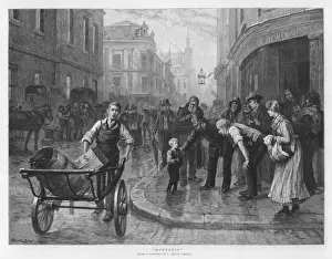 Passers Prints: Street / Homeless Boy 1891
