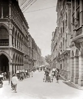 Street in Hong Kong, circa 1890