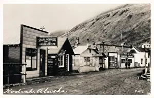 Alaska Prints: Street in Kodiak, Kodiak Island, Alaska, USA