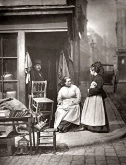 Documentary Prints: Street Life London 1878 - Old furniture