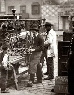 Images Dated 12th May 2021: Street Life London 1878 - Street Locksmith