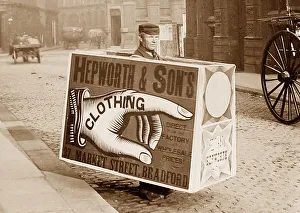 Street Life Sandwich Board man in Bradford