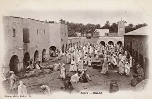 Biskra Prints: Street market in Biskra, Algeria
