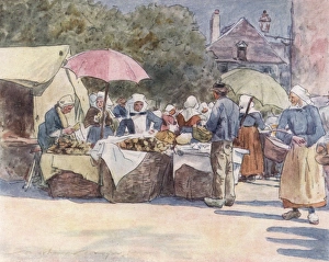 Images Dated 6th June 2011: Street Market / Brittany