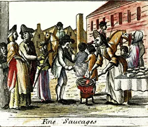 Selling Prints: Street Market Food, Fine Sausages