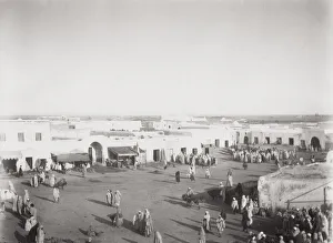 Street market at Kairouan, Tunisia
