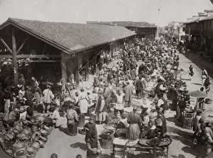 Street market, Shanghai, China, c 1880 s