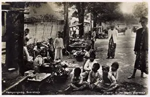 Street market in Surabaya, East Java, Indonesia