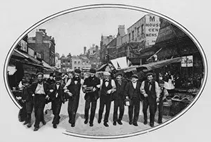 Squeeze Prints: Street music: cheerful Londoners having fun