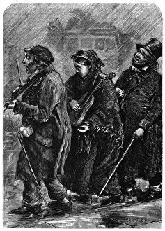 Images Dated 5th March 2012: Street music: A November day, 1872