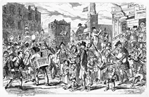 Street music: St Cecilias Day street scene, 1837