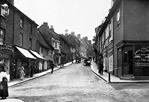 Sunblind Prints: Street near the Fish Quay, Hartlepool early 1900s