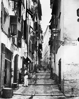 Narrow Prints: Street in Old Nice, France